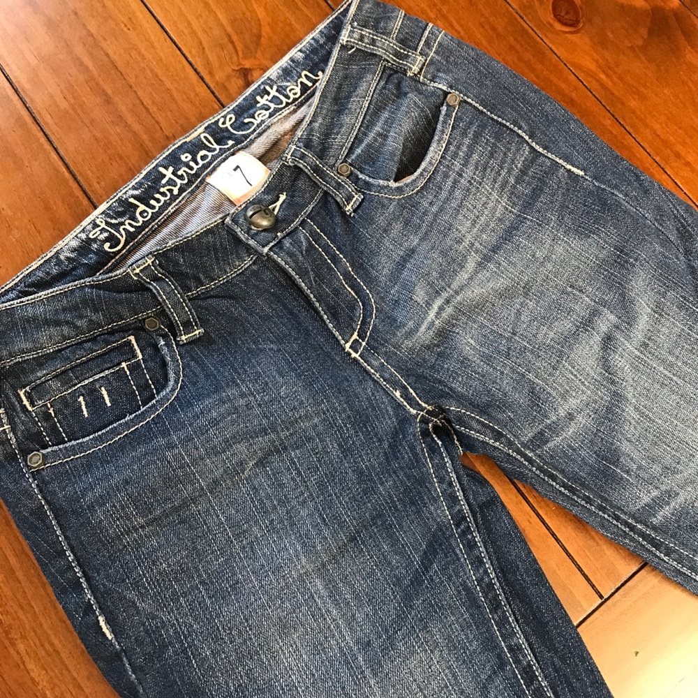 INDUSTRIAL DENIM Blue Junior Ankle Jeans 7